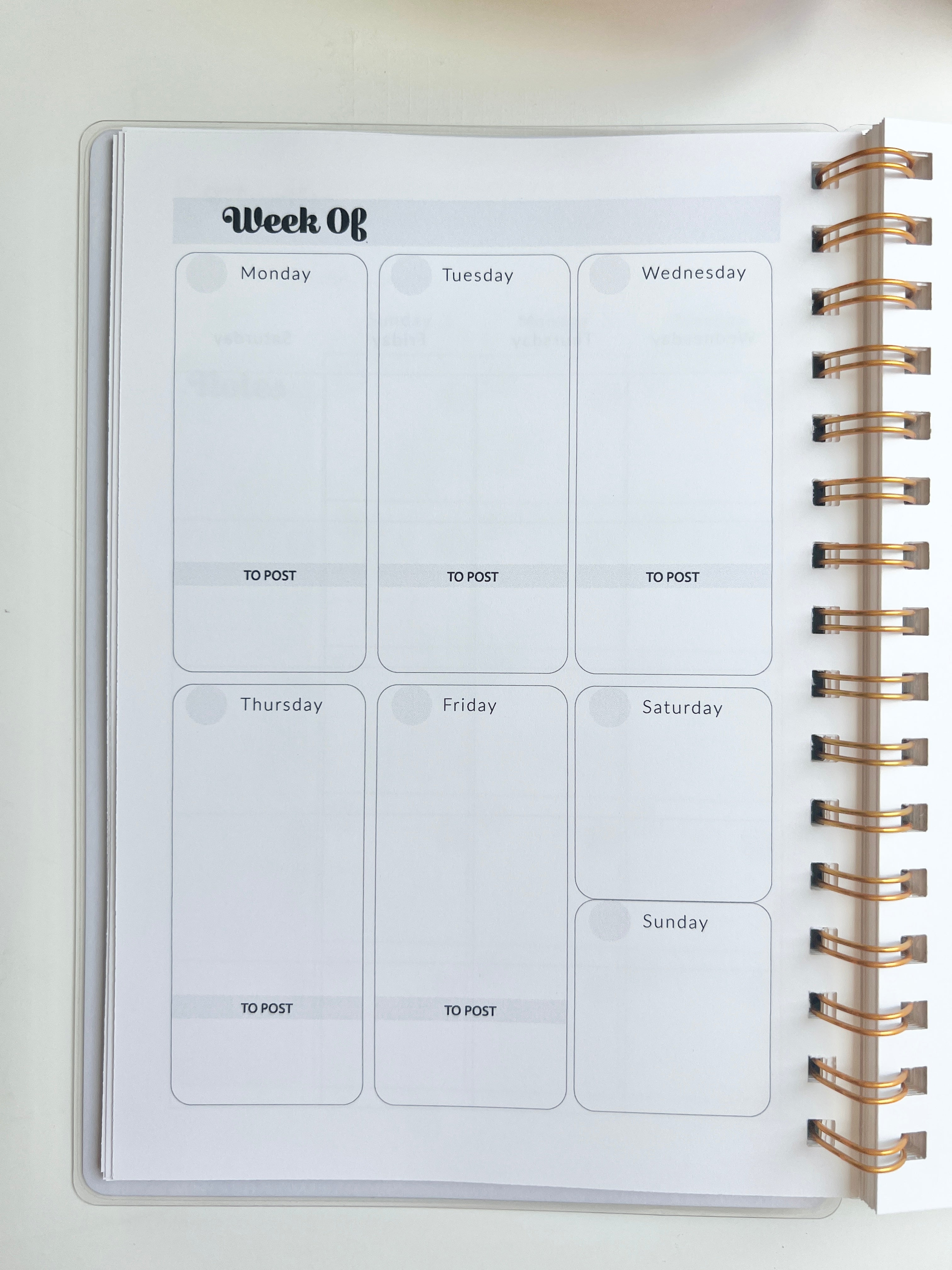 Floral Level Up Business Planner A5 Size - Undated